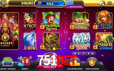 751Bet bônus — painel de promoções no aplicativo