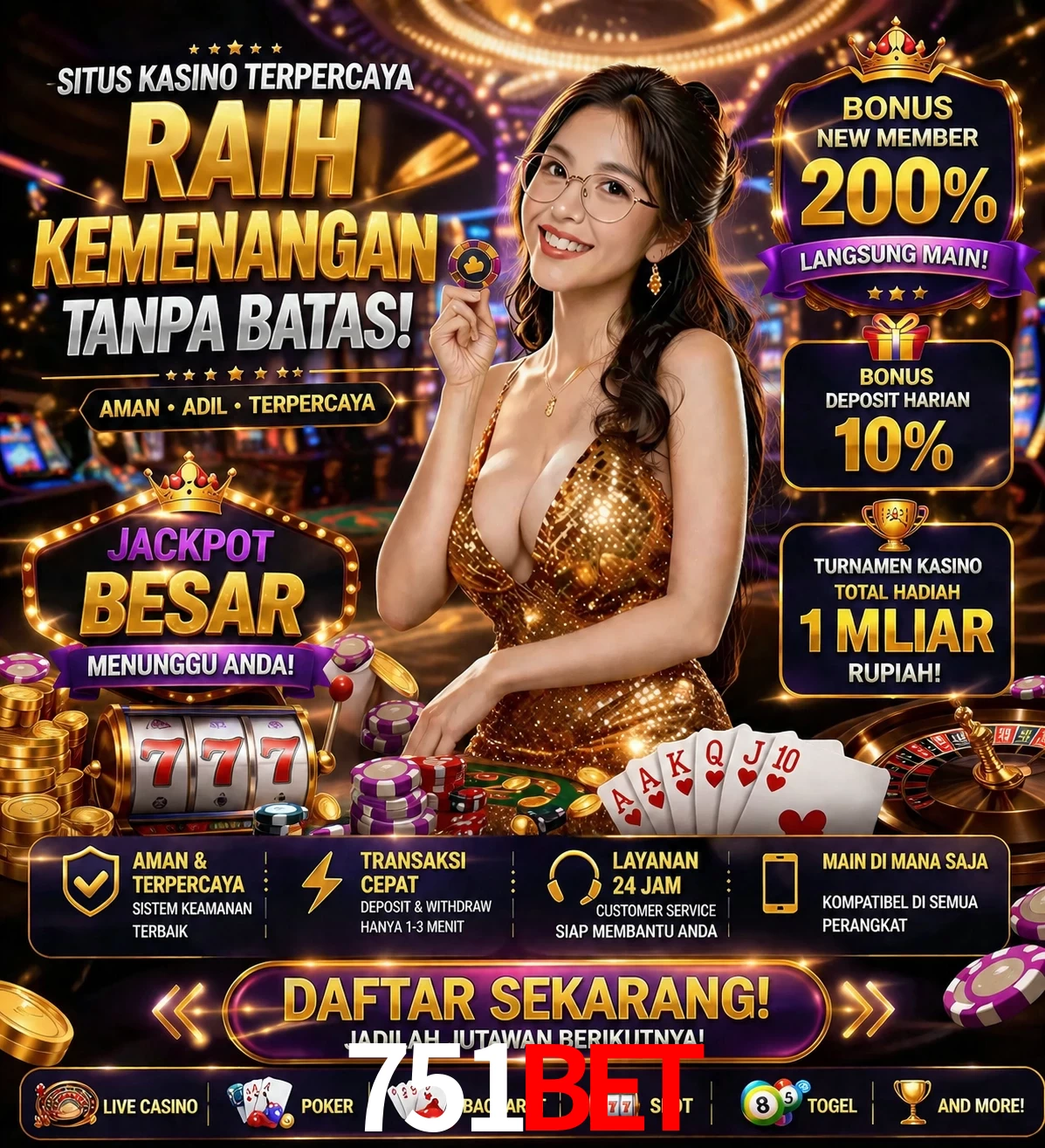 Roleta e blackjack 751Bet